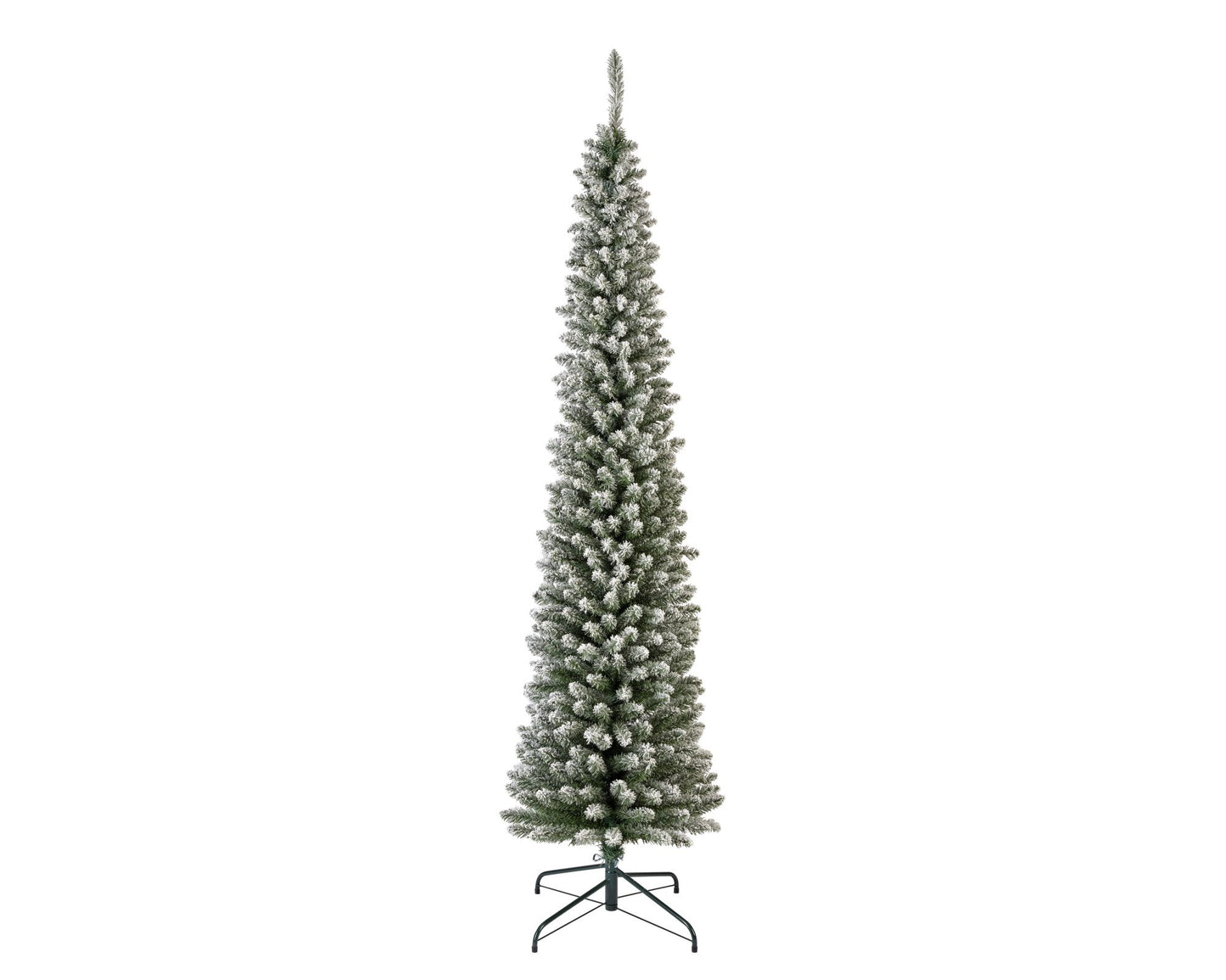 Snowy Pencil Pine Tree Grn/Wt 7ft
