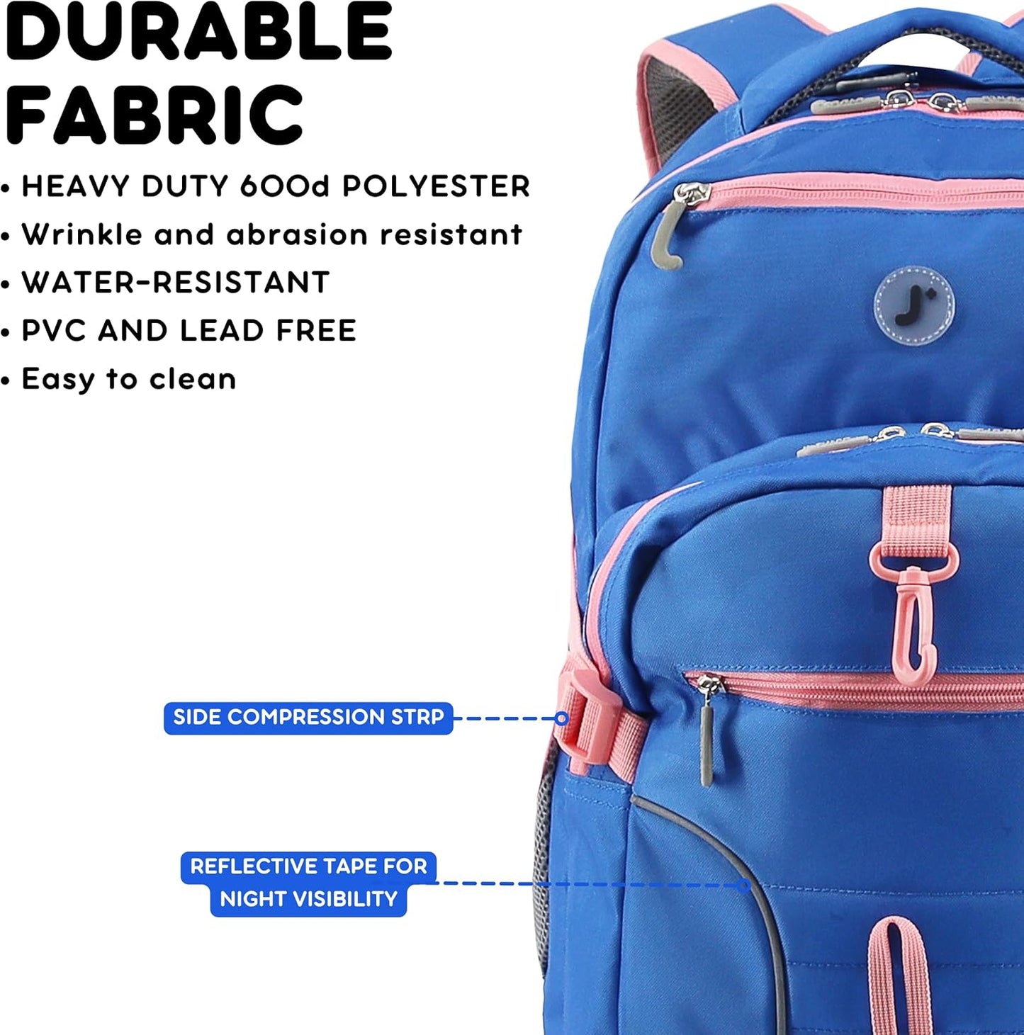 Atom Laptop Backpack Navy/Pink