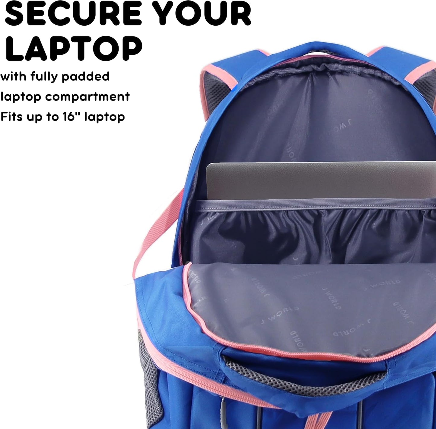 Atom Laptop Backpack Navy/Pink