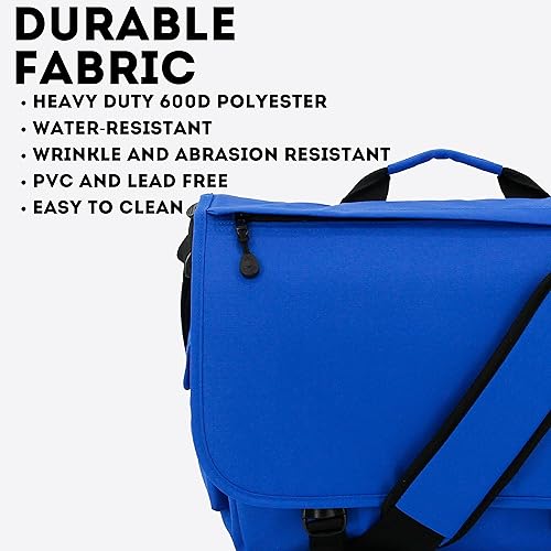 J World Thomas Laptop Messenger Bag Blue 12in