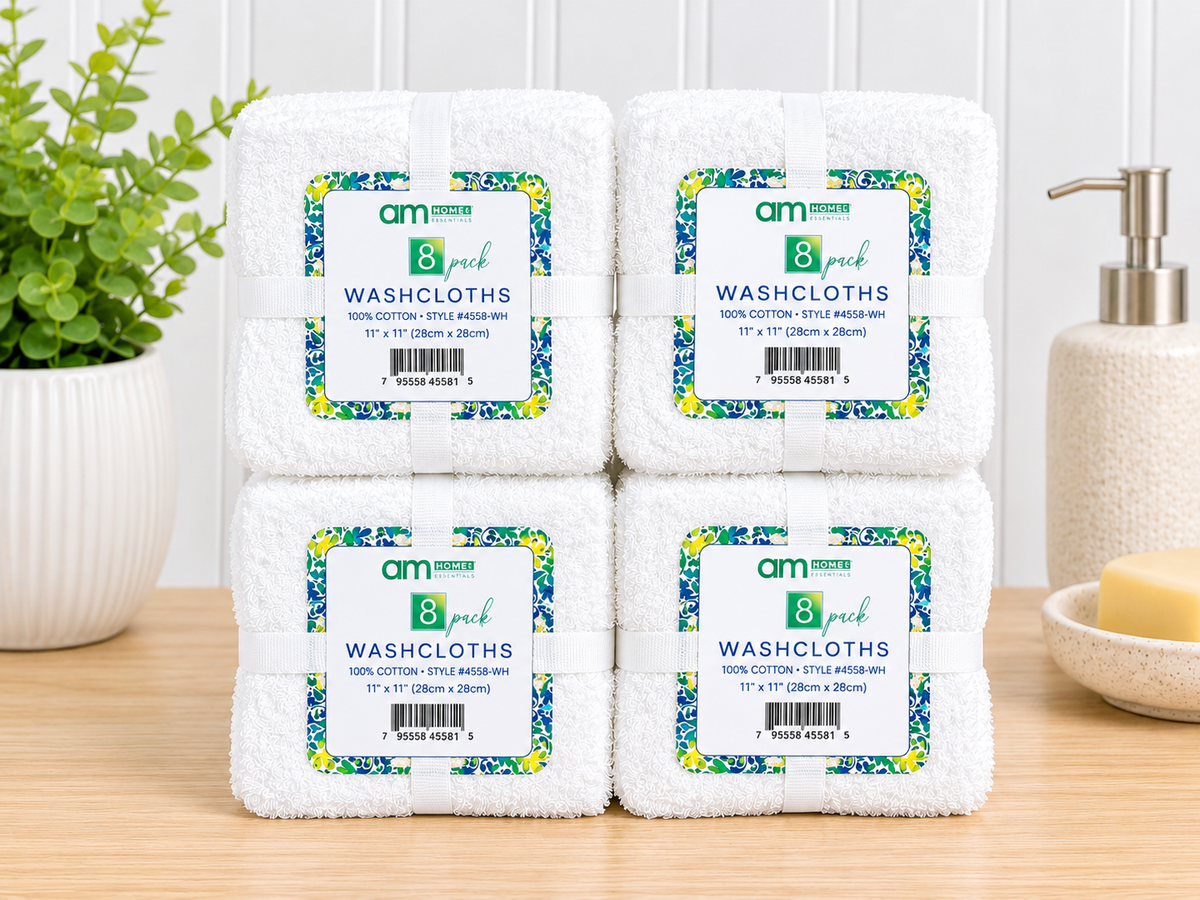 Wash Cloths 8 Pack 22B