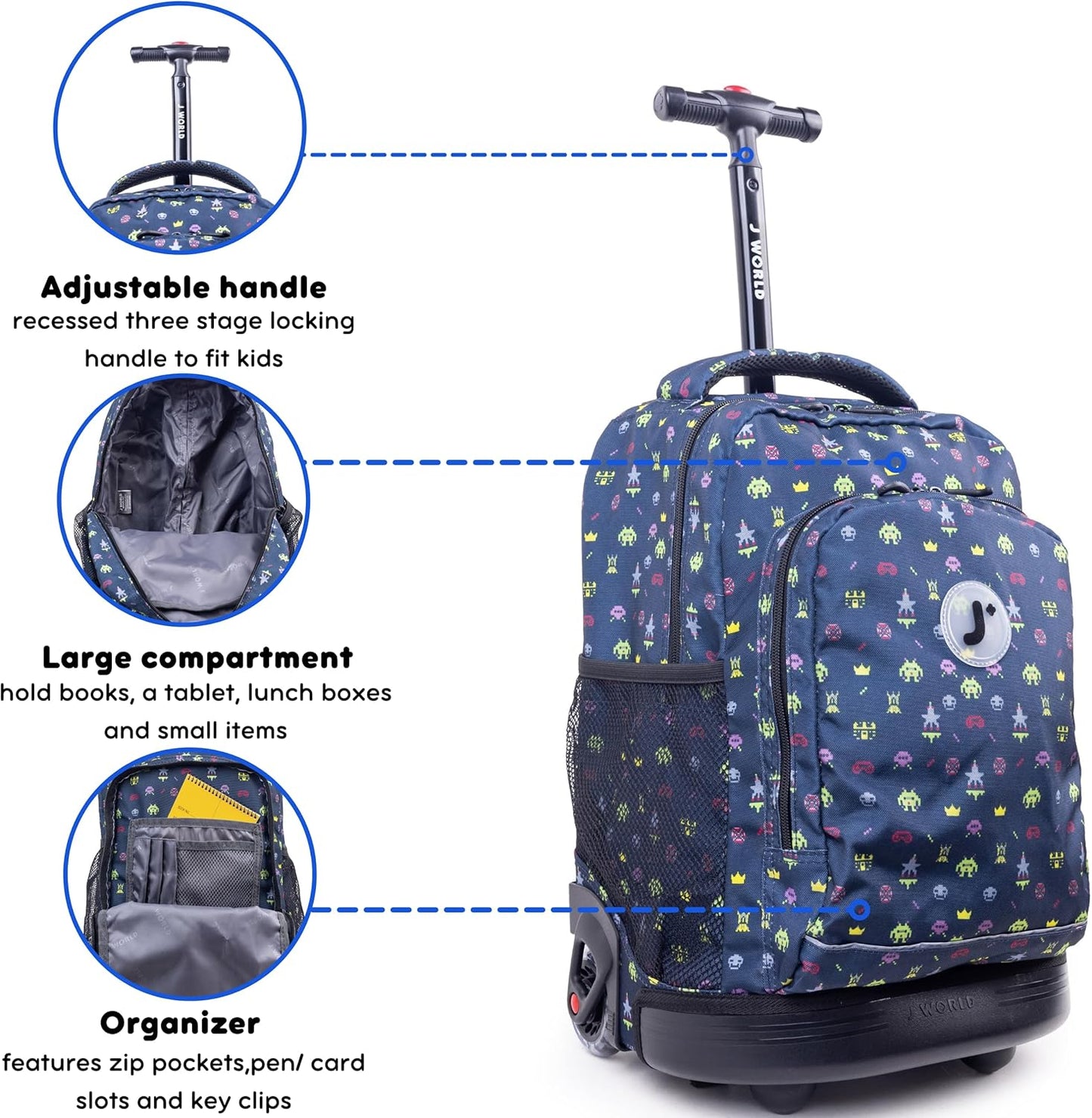 Sunny Trolley Backpack Game 17in