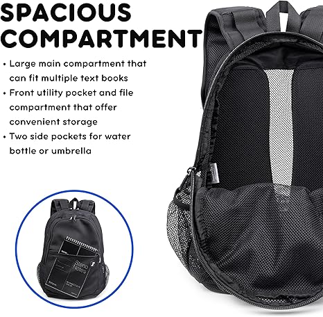 J World Mesh Backpack Black 18in