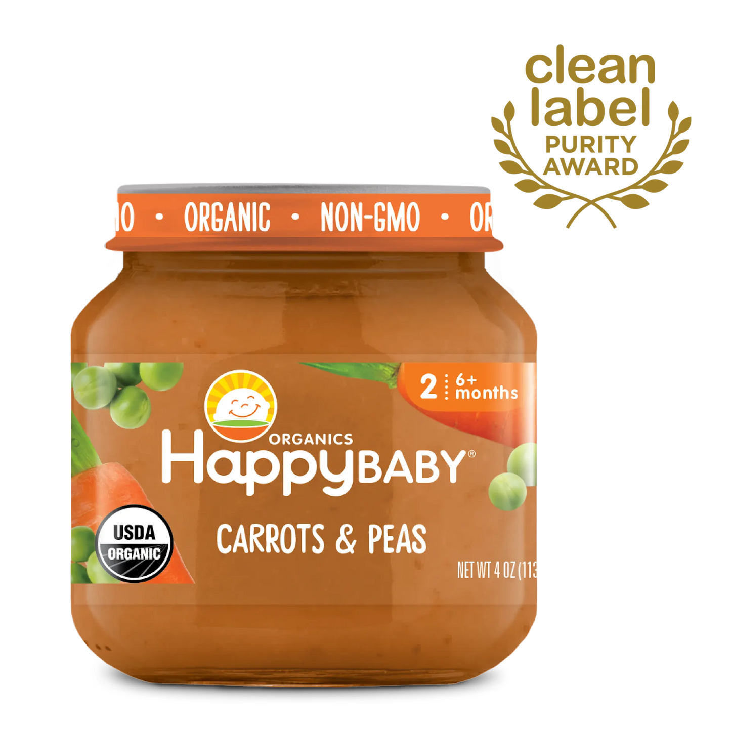 OHB CC Carrot Peas 4oz Jar