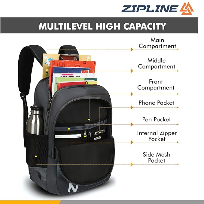 ZIP Flamingo B/Pack 19in Ast