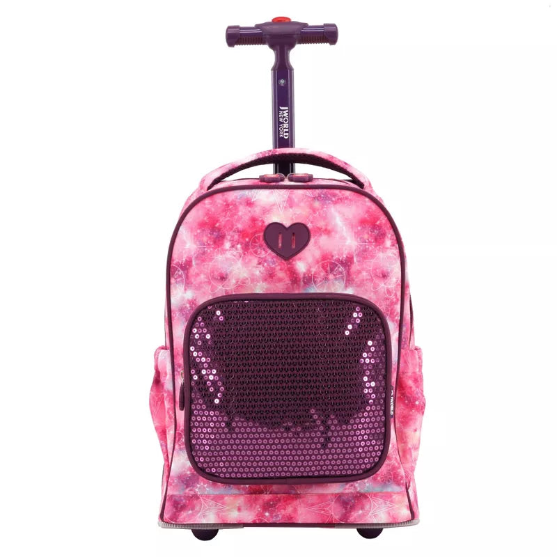 Sparkle Kids Trolley Backpack Galaxy