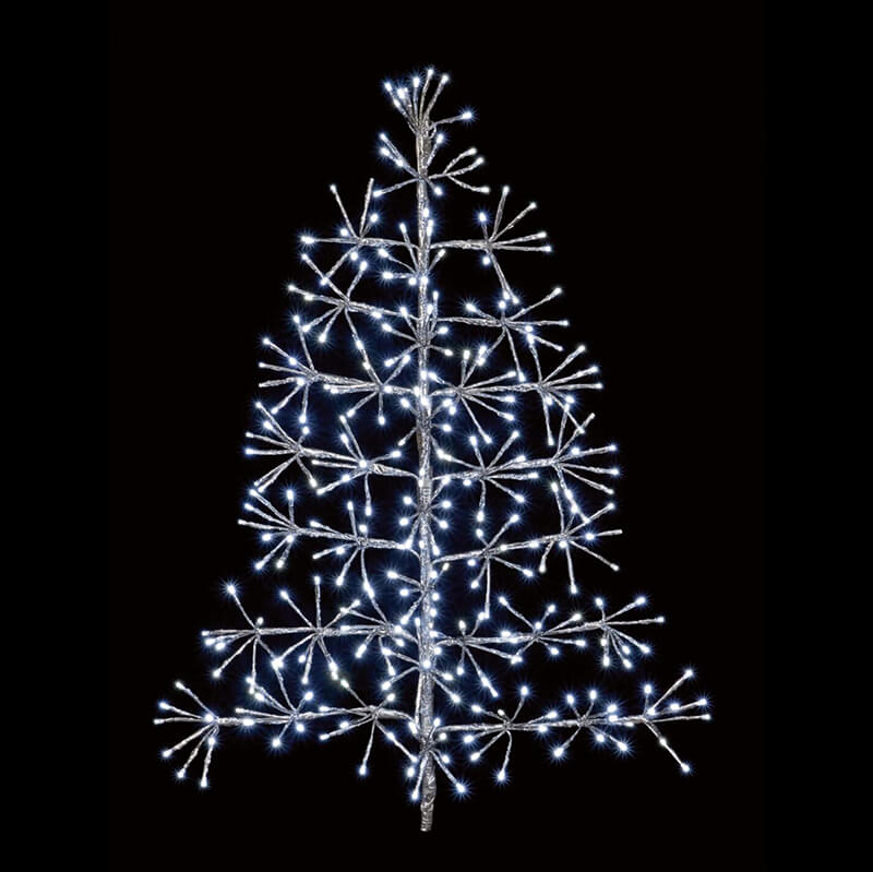 Prem LED Slv Tree S/Burst 3ft