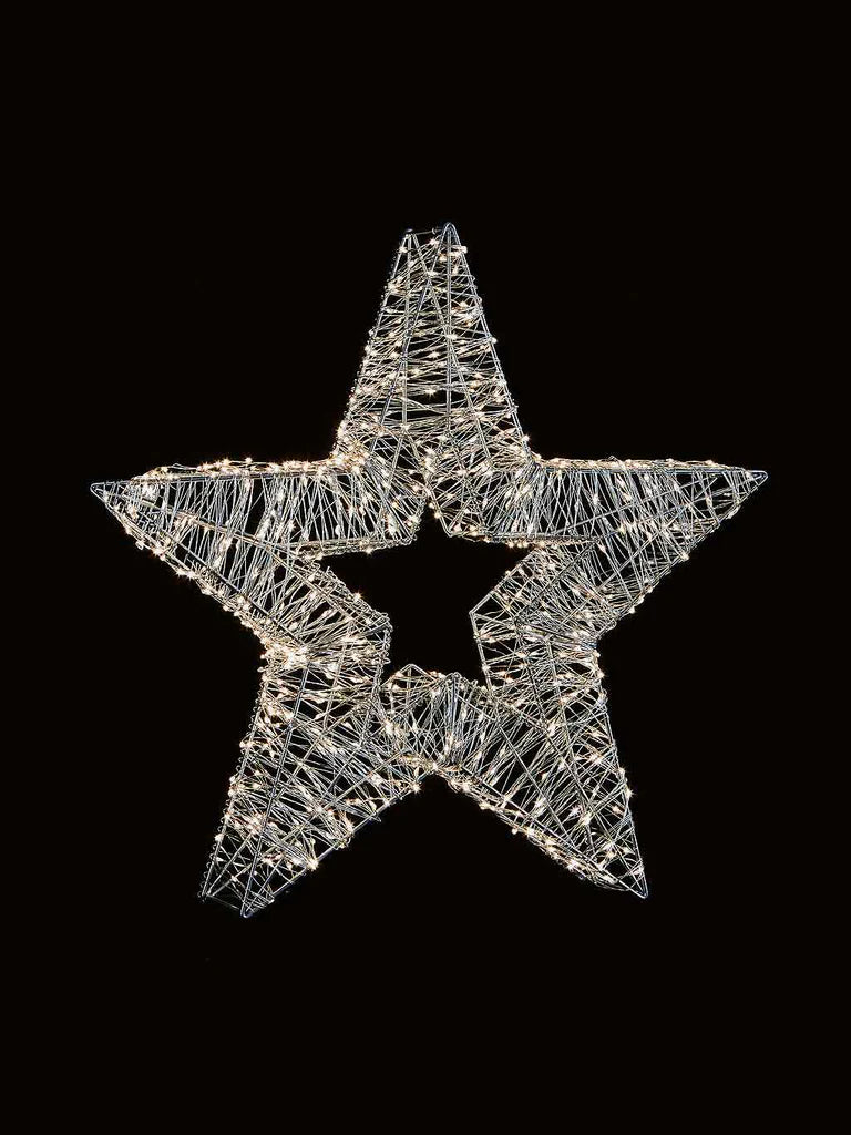 Prem LED Silver Star 45cm