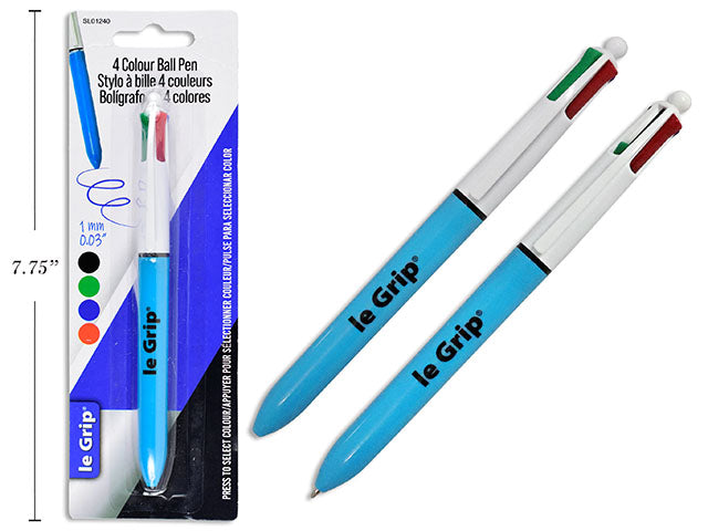 Pen Ball 1.0mm 4 Asst