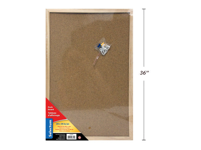 Corkboards w Wood Frame 24X36"