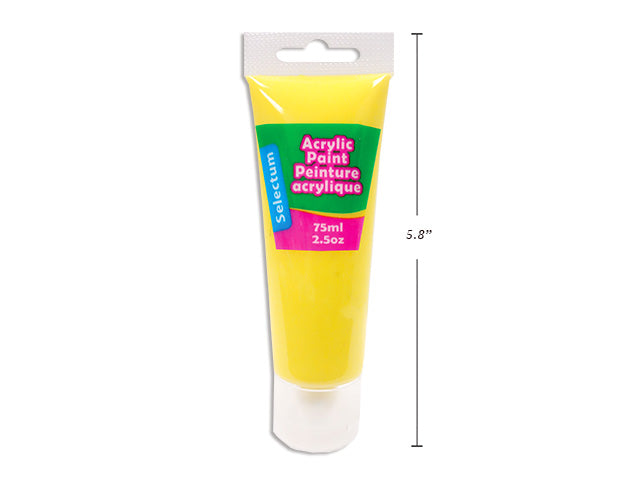 Acrylic Paint 75ml Yellow