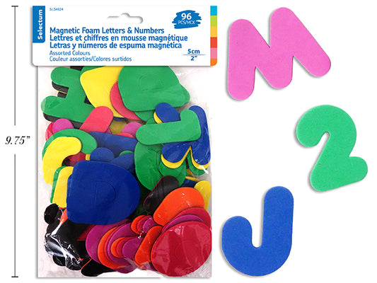 Foam Letters Numbers Mag 96pc