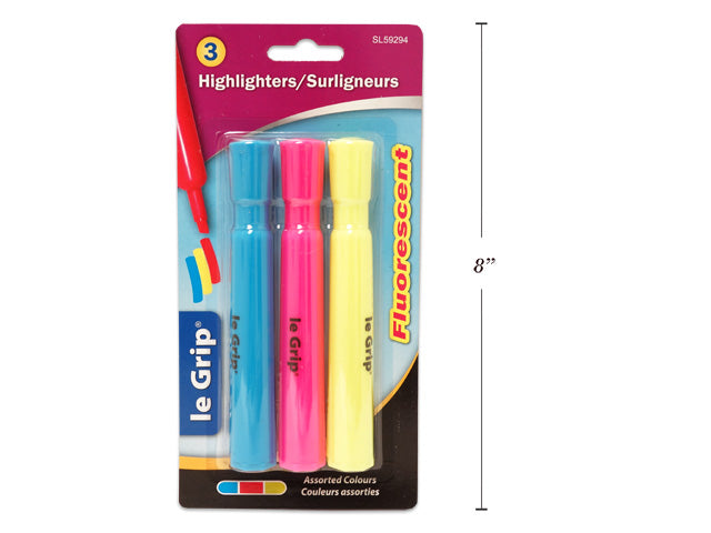 Selectum Fluorescent Highlighters 3Pk