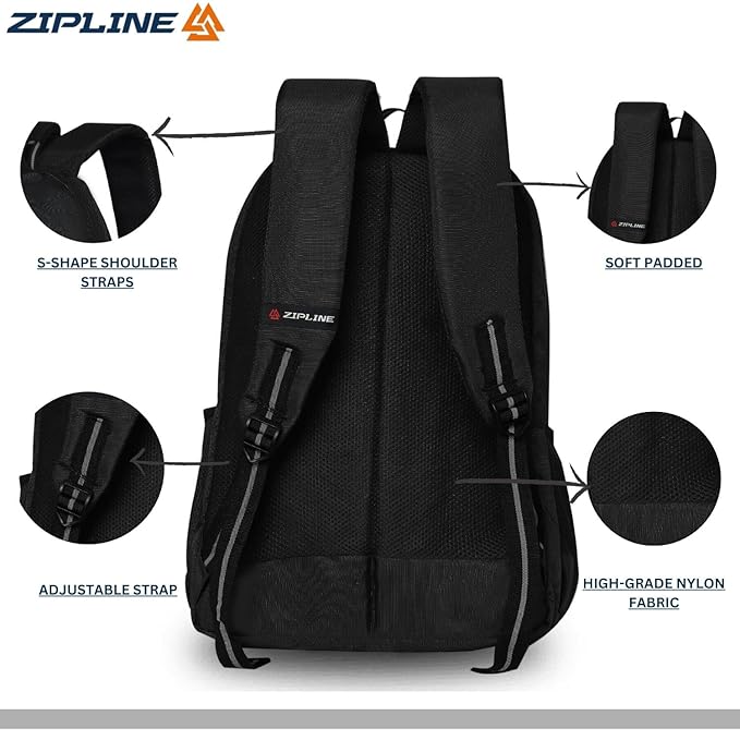 ZIP Trio Backpack 3asst 18in