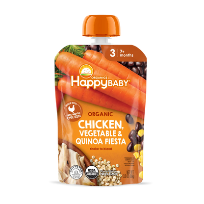 OHB SB Chicken/Veg/Qui 3.5oz Pch Stg3 7mth+
