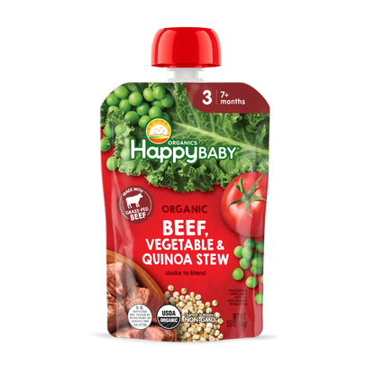 OHB SB Beef/Veg/Quinoa 3.5oz Pch Stg3 7mth+