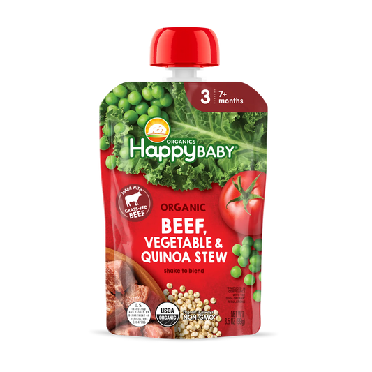 OHB SB Beef/Veg/Quinoa 3.5oz Pch Stg3 7mth+