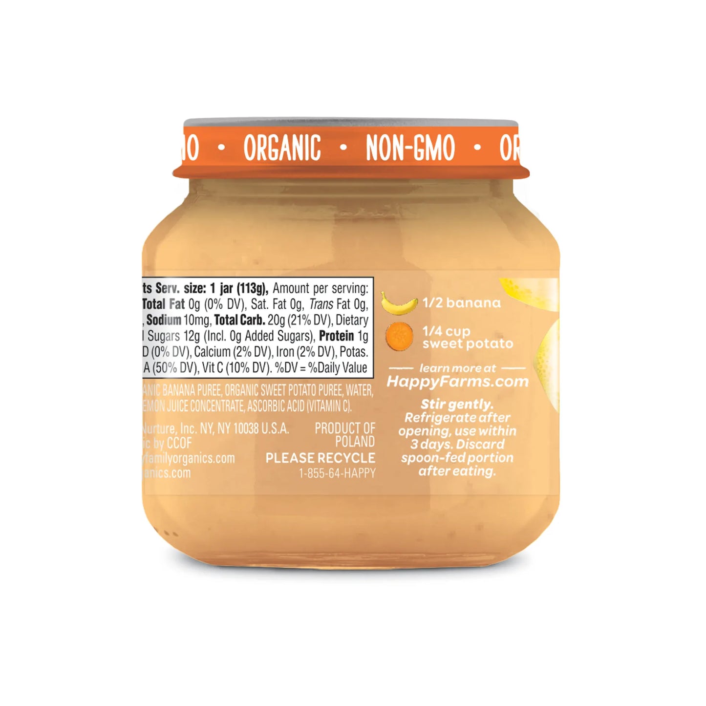 OHB CC Banana SwtPot 4oz Jar Stg2 6mth+