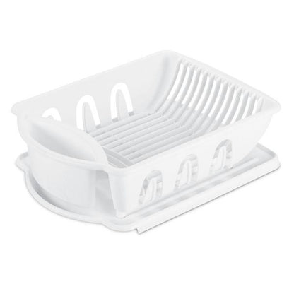 Sterilite 2pc Dish Drainer Wht