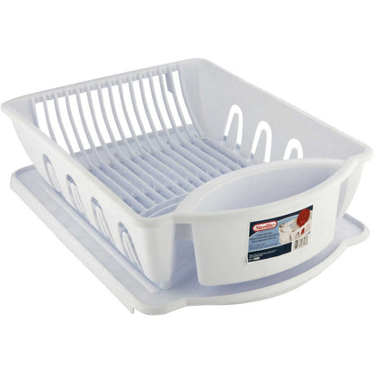 Sterilite 2pc Dish Drainer Wht
