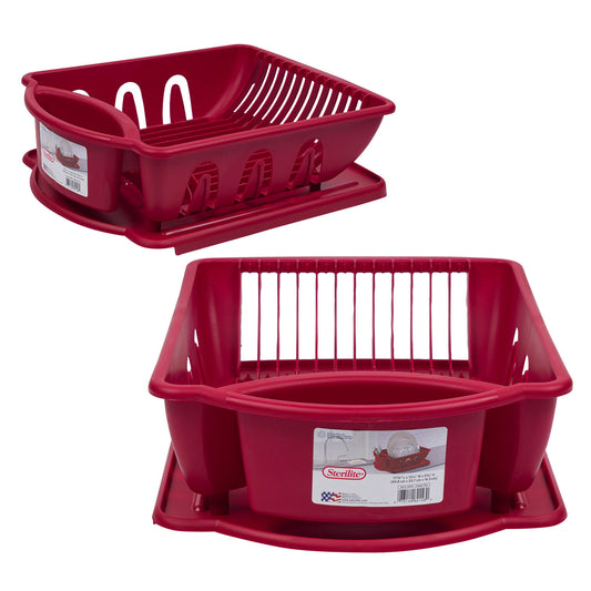 Sterilite Dish Drainer Red