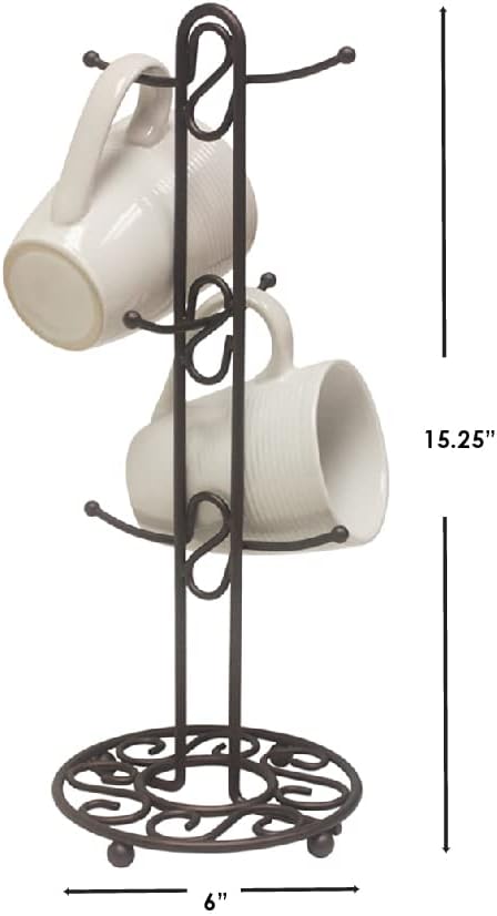 H/Basic Bronze Mug Tree Metal