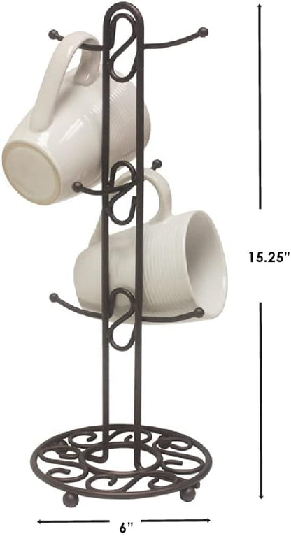 H/Basic Bronze Mug Tree Metal