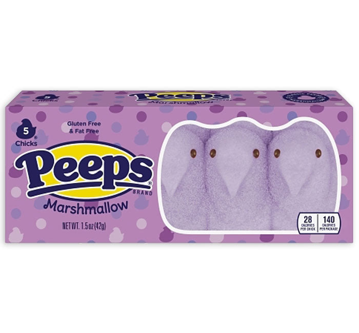 Peeps Marshmallow Chicks 5ct Lav