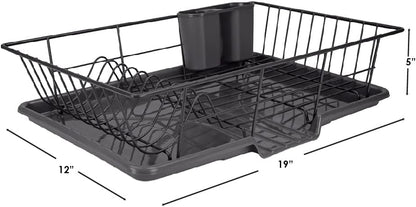 HB Dish Drainer 3pc Set Blk