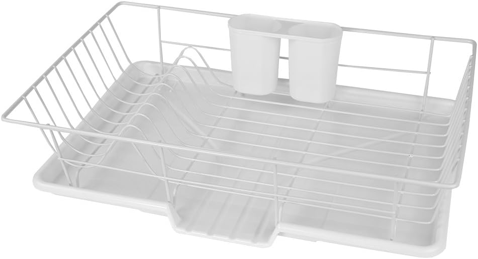 HmBsc 3pc Dish Drainer Wht