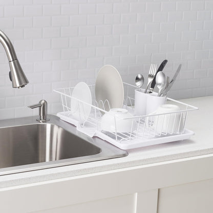 HmBsc 3pc Dish Drainer Wht