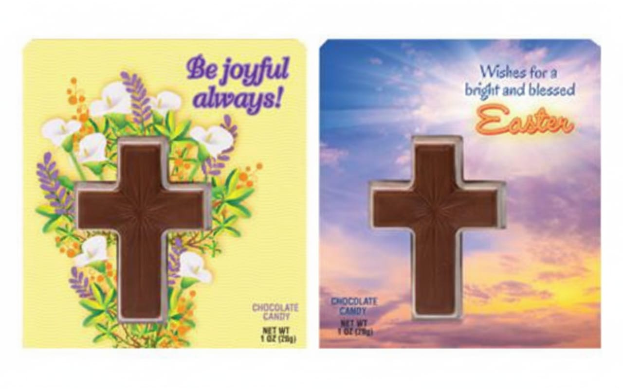 Inspirational Card w/Choc Cross 1oz