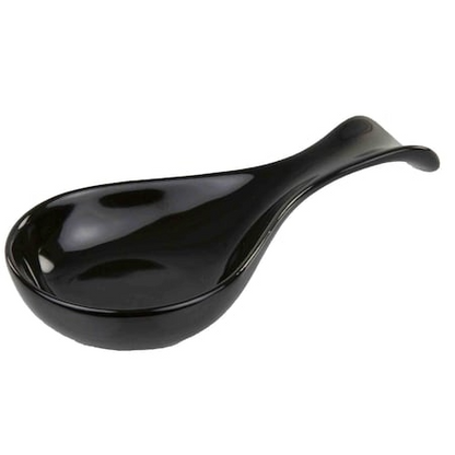 Ceramic Spoon Rest Blk