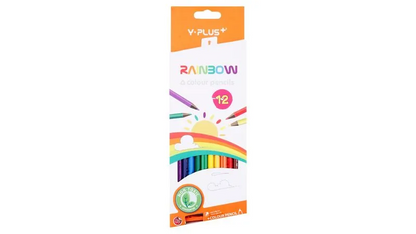 Y-Plus Rainbow Colour Pencils 12pc