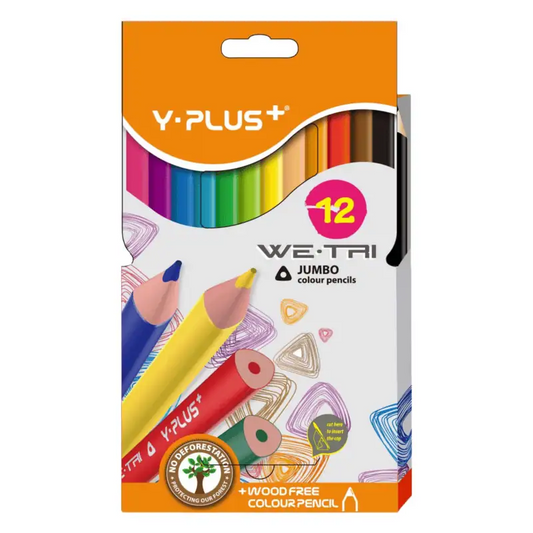 Y-Plus WeTri Col Pencils 12pk TC1403