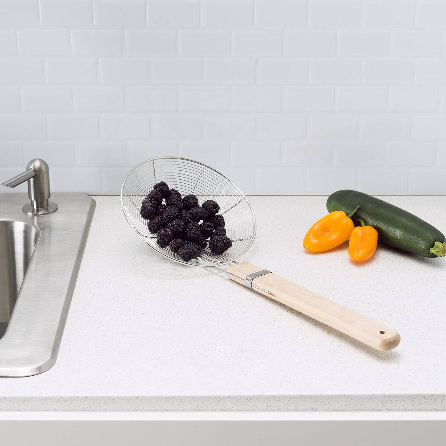 HB Strainer Wooden Handle