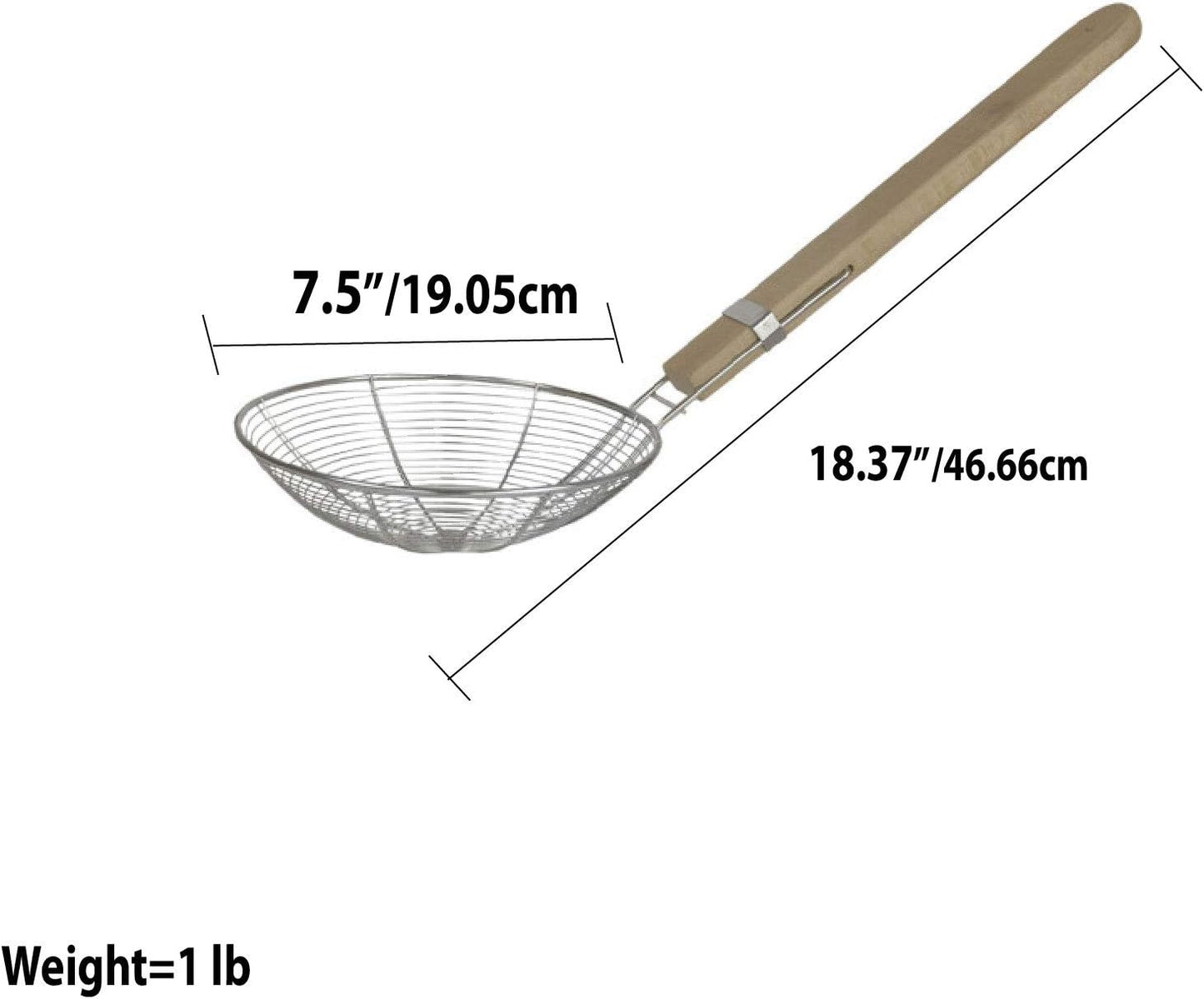 HB Strainer Wooden Handle