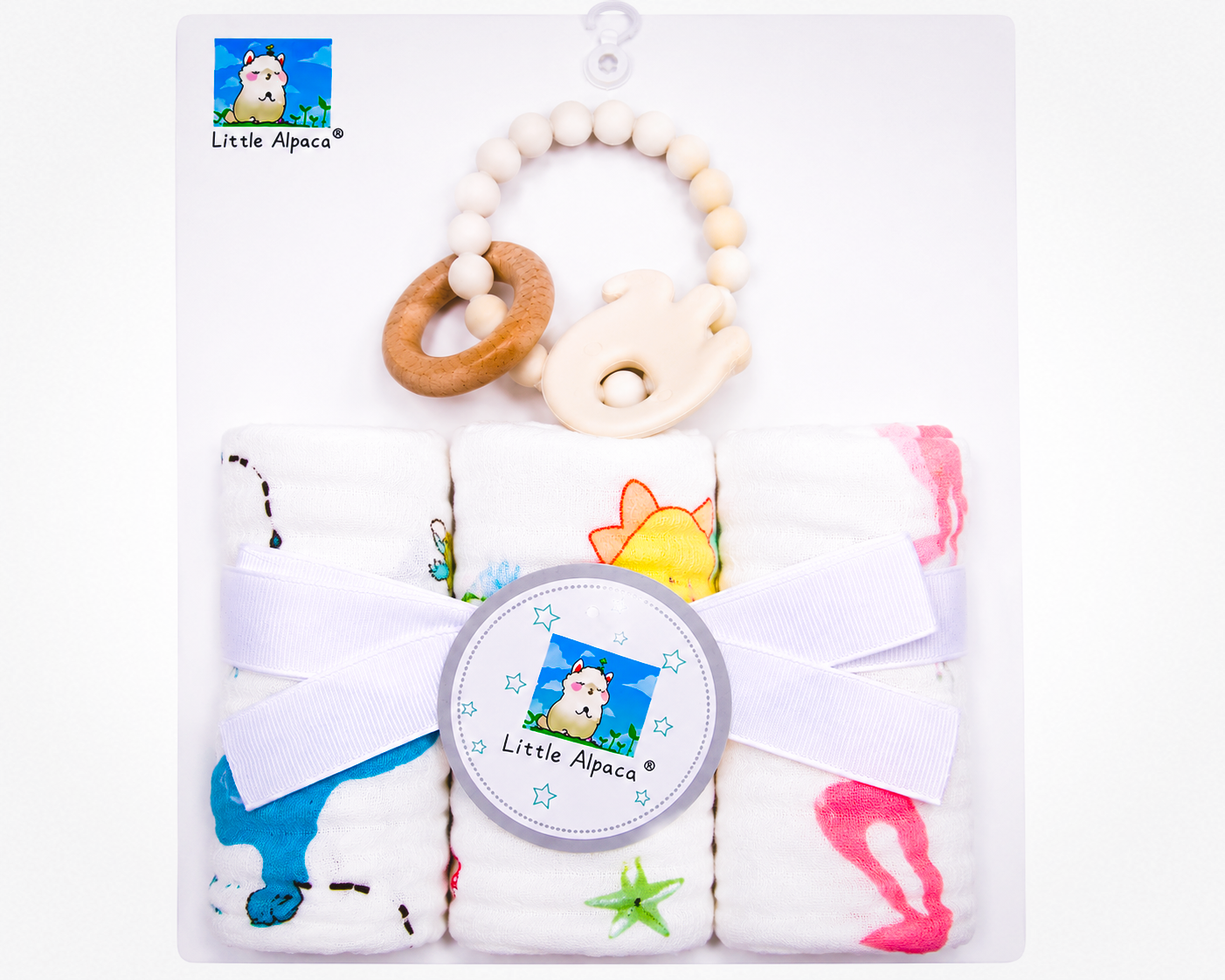 Baby Washcloth Teether Gift Set Asst.