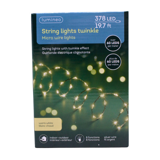 Micro LED String Lght Silv 19.7ft