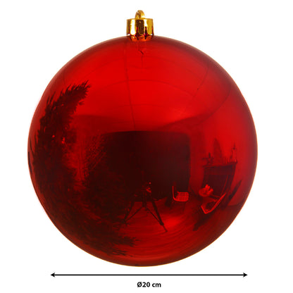 Dec Baub Shtprf Xmas Rd 20cm