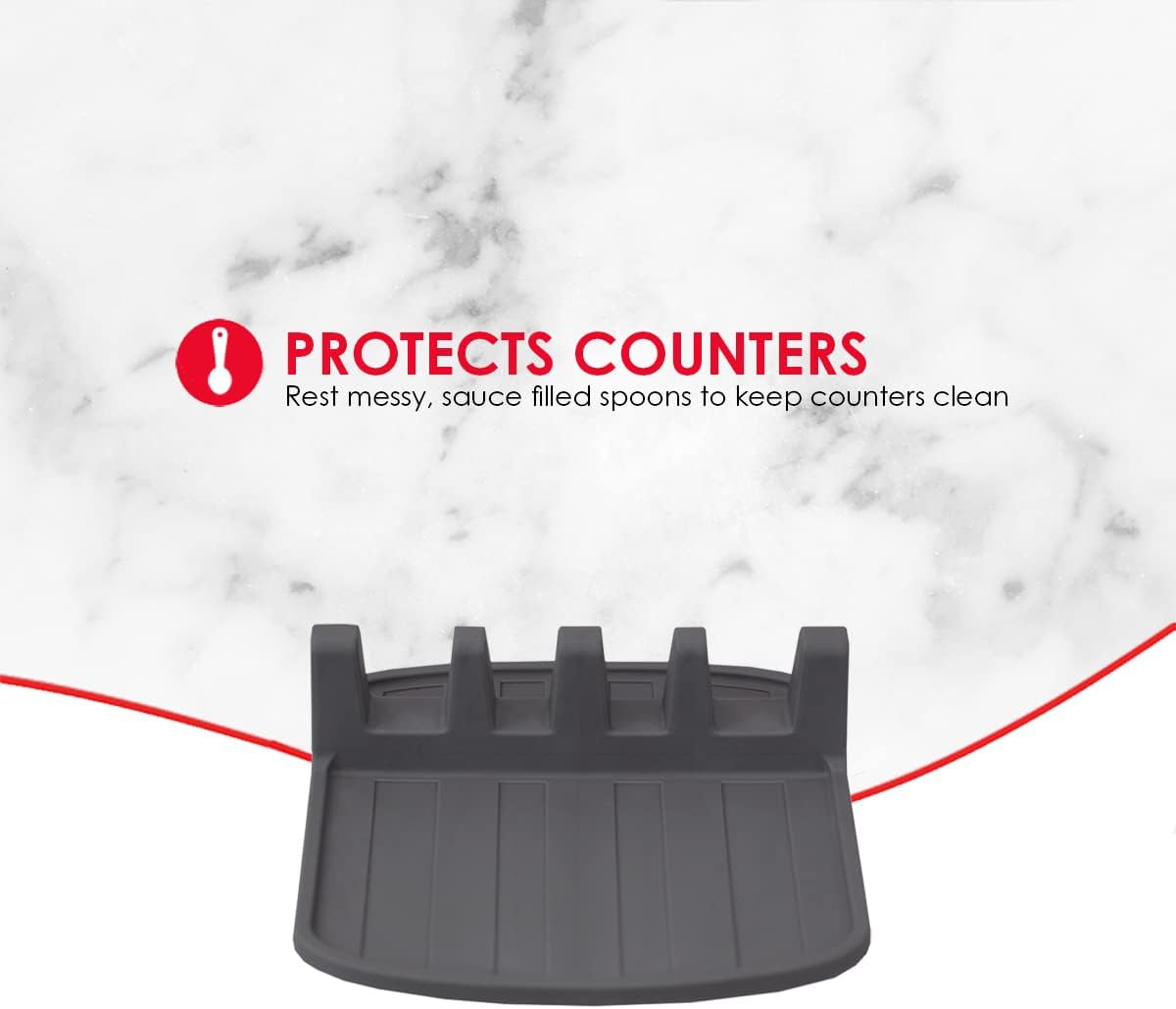 Spoon Rest Silicone Asst