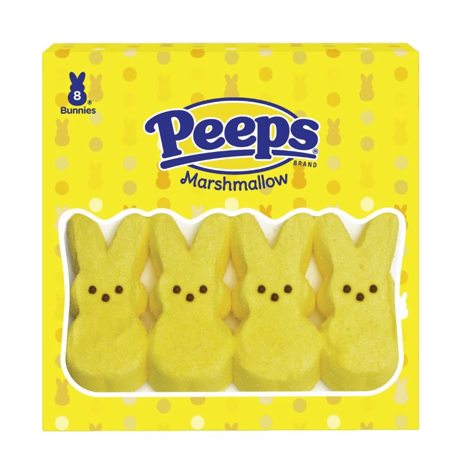 Peeps Marshmallw Bunny 4ct Yel