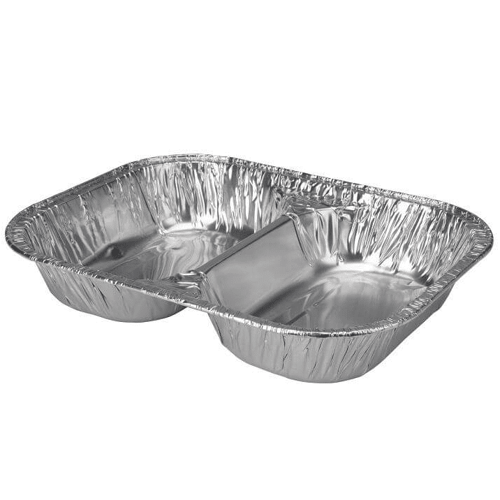 Tray 2Section Aluminum Foli
