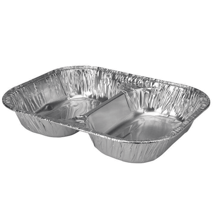 Tray 2Section Aluminum Foli