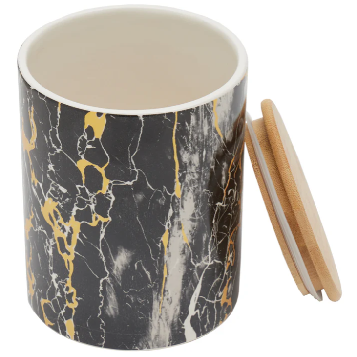 Ceramic Canister wBamboo Top