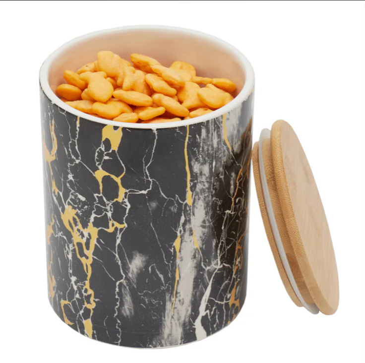 Ceramic Canister wBamboo Top