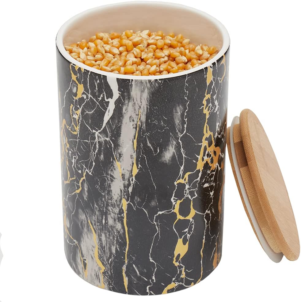 Ceramic Canister wBamboo Top
