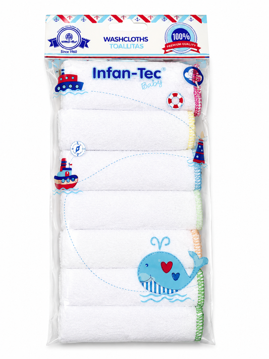 Baby Washcloth 7pk White