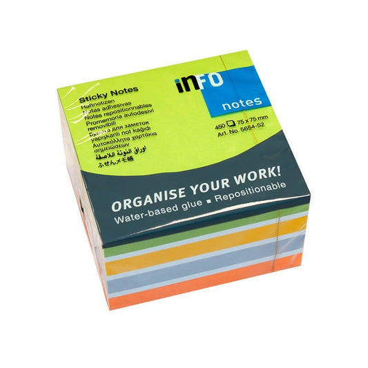 Info Sticky Notes 75x75 450sht