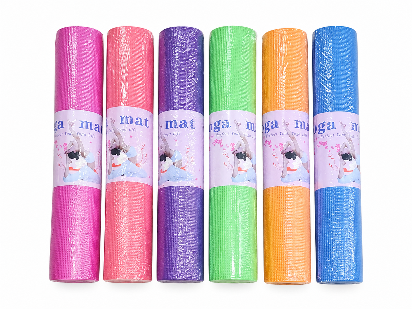 Yoga Mat Asst Clrs 173x61cm